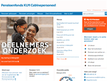 Tablet Screenshot of klmcabinefonds.nl
